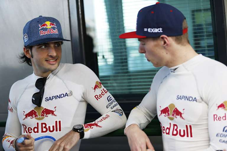 Die Toro-Rosso-Jünglinge Carlos Sainz und Max Verstappen