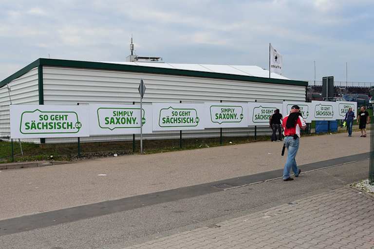 Geschickt versteckt: Die Sachsen-Werbung