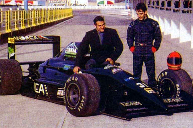 Aus einer Werbebroschüre des Schuh-Herstellers: Andrea Sassetti und Alex Caffi