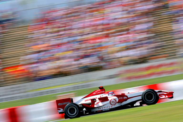 Takuma Sato in Spanien 2007 auf der Fahrt zu Rang 8