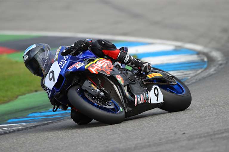 Mit der Hess-Yamaha in Hockenheim