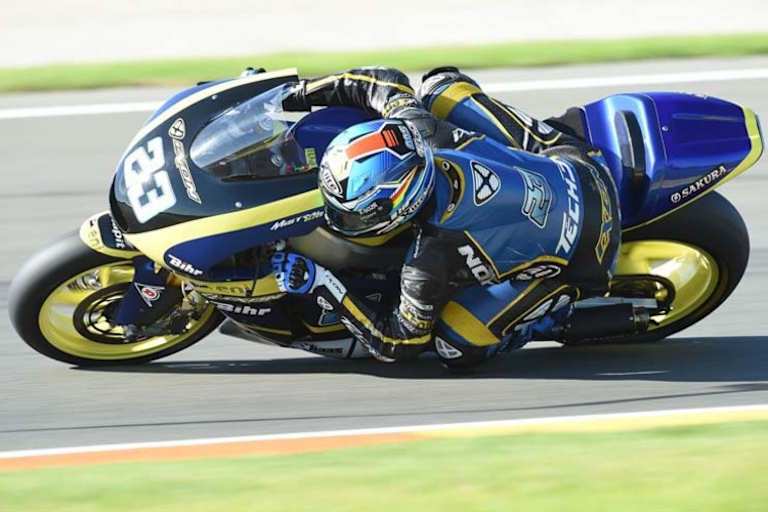 Marcel Schrötter auf der Mistral 610 beim letzten Test in Valencia