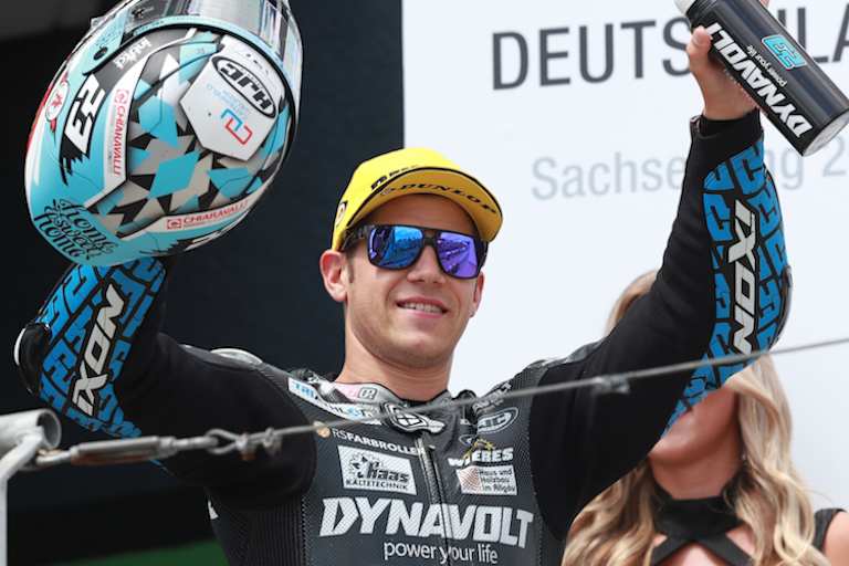 Auf dem Sachsenring holte sich Schrötter den vierten Podestplatz seiner Karriere