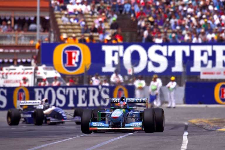 Schumi gegen Damon Hill