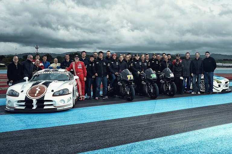 Die Teams Technomag-Interwetten und Derendinger-Interwetten