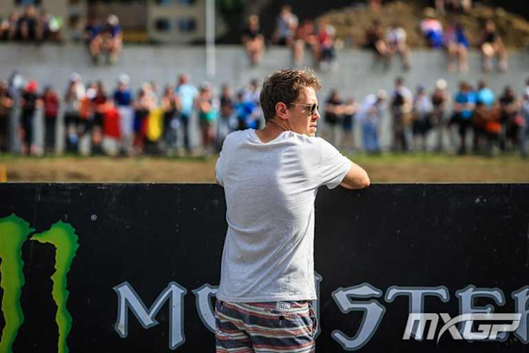 Motocross-Fan Sebastian Vettel war am Samstag und Sonntag in Frauenfeld als Zaungast dabei