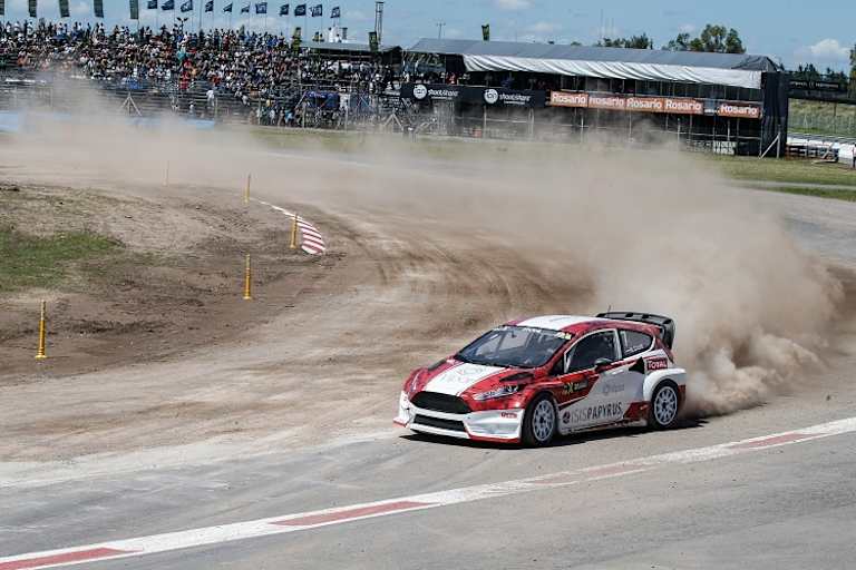 Manfred Stohl beim WRXS-Finale