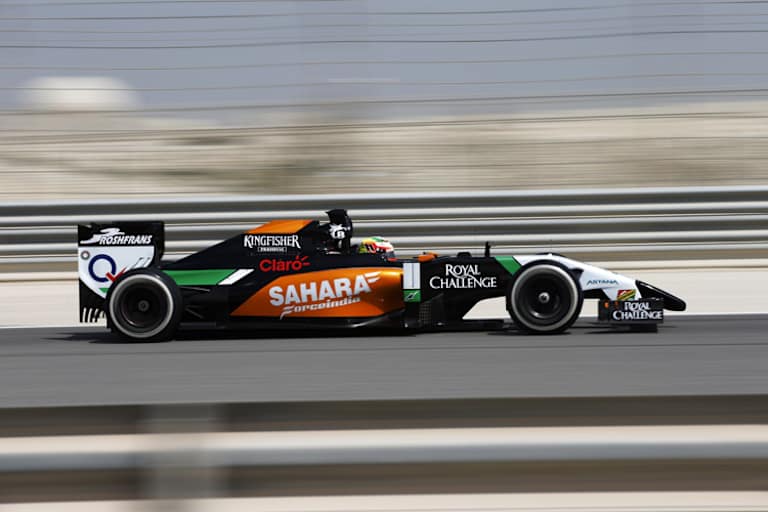 Eindrucksvolle Bestzeit bislang von Sergio Pérez im Force India