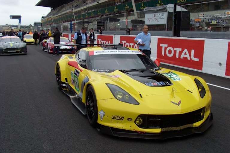 In der GTE vorne: Die Corvette C7R mit Magnussen/Garcia/Taylor