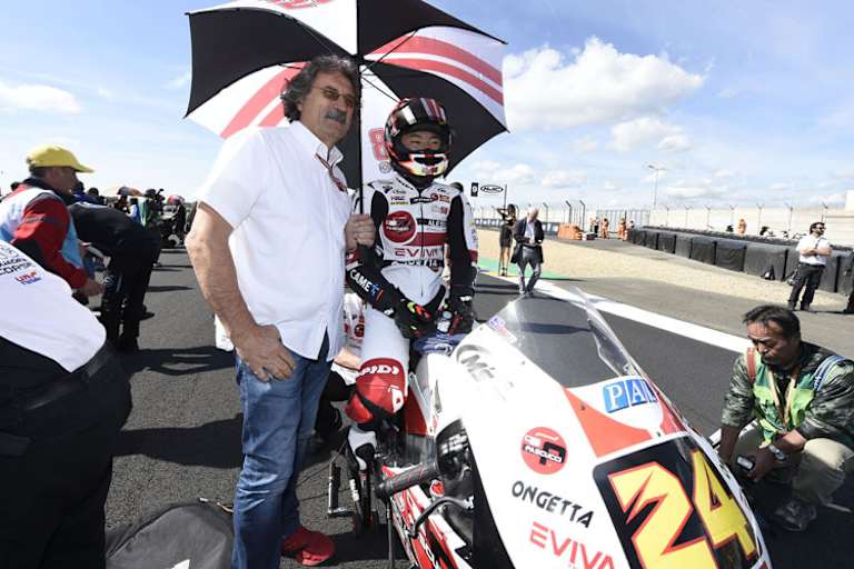 Paolo Simoncelli mit dem Japaner Suzuki