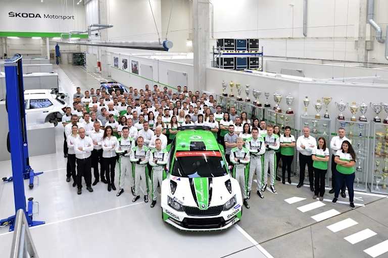 Das Team von Skoda Motorsport