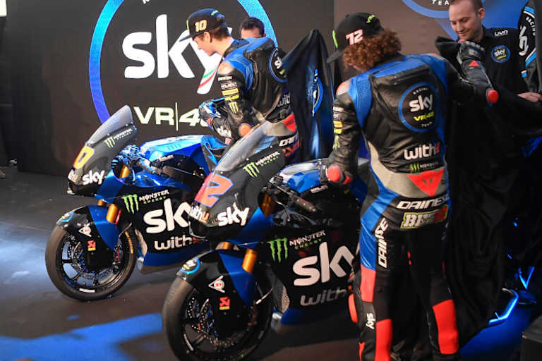 Luca Marini und Marco Bezzecchi enthüllten ihre Arbeitsgeräte für die neue Moto2-Saison