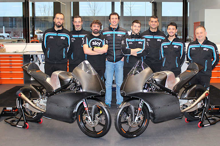 Für das SKY VR46-Team fahren Bulega und Foggia