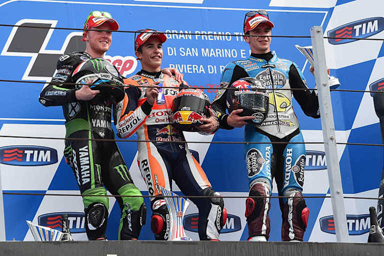 Misano 2015: Bradley Smith schaffte es als Zweiter auf das Podest