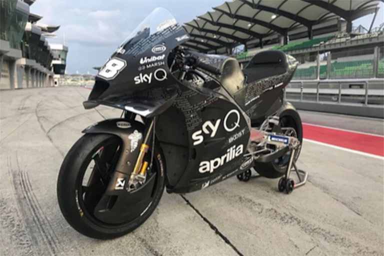 Die neue Aprilia RS-GP20 in Sepang