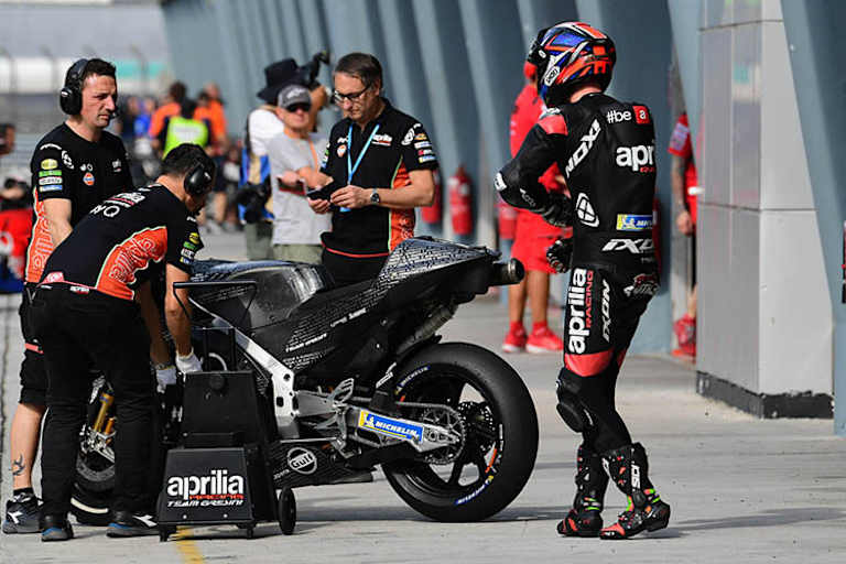 Bradley Smith beim Sepang-Test mit der neuen Aprilia RS-GP20