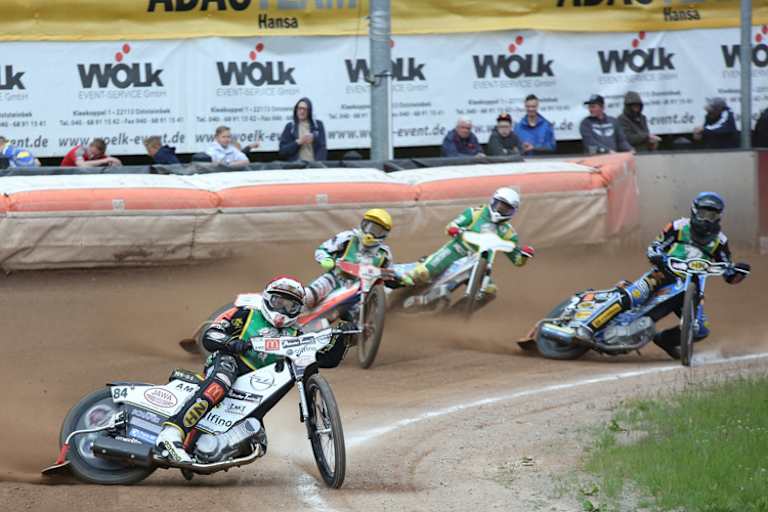 Martin Smolinski (vorne) fuhr in Teterow ins Finale