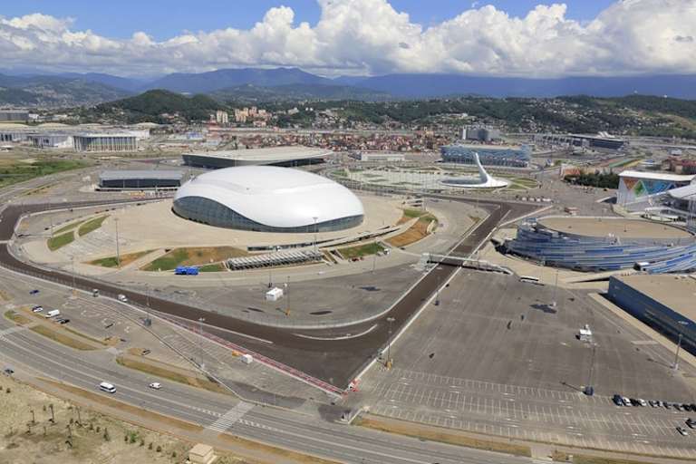 Der Kurs führt um die Olympia-Sportstadien herum
