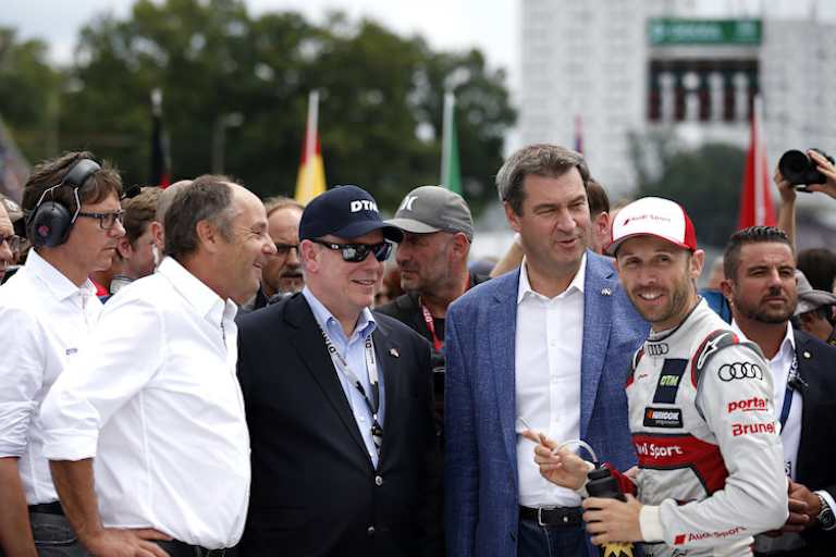 Berger, Fürst Albert, Markus Söder und René Rast