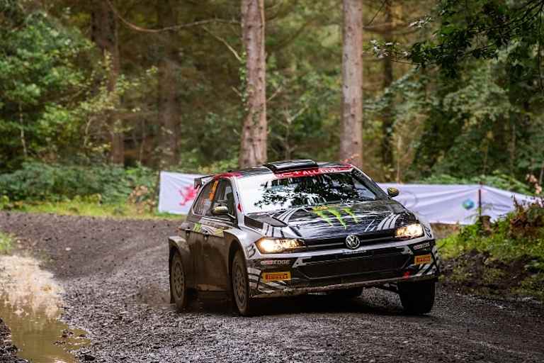Petter Solberg bei seiner Abschiedstour in Wales