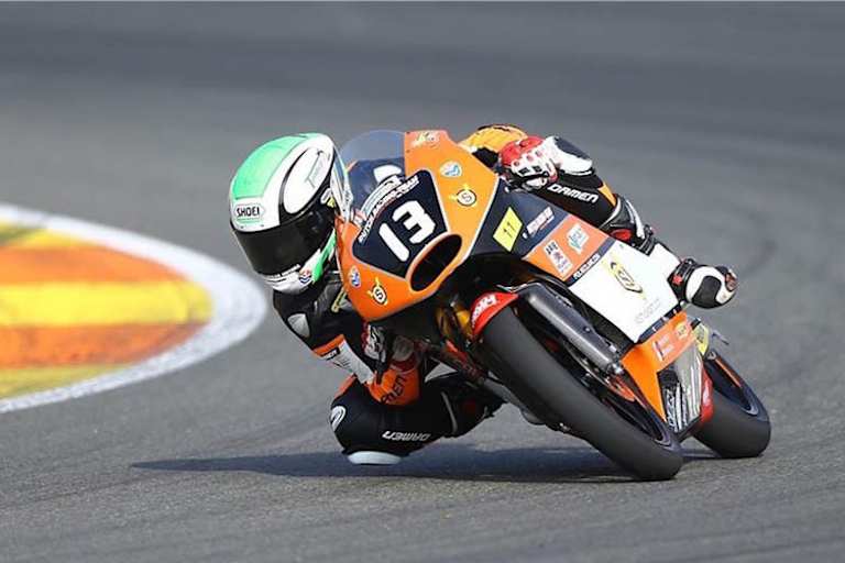 Soppe auf der FTR-Honda des Dutch Racing Team bei der Junioren-WM in Valencia