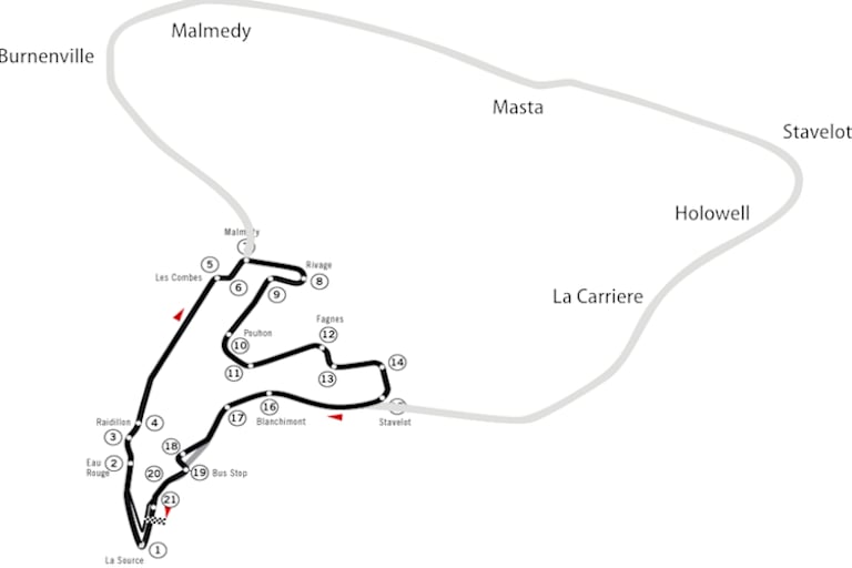 Die neue und die alte Pistenführung