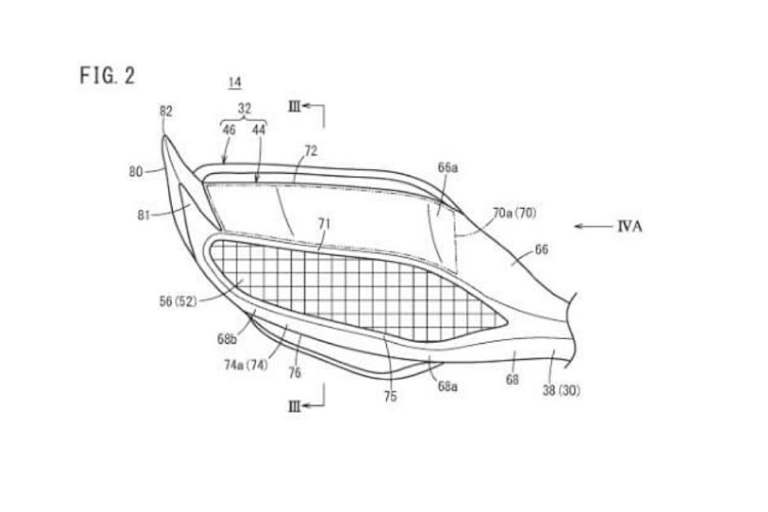 Flügelchen und Spoiler sollen Abtrieb erzeugen in der Entlastung des Vorderrads bei schneller Fahrt entgegenwirken