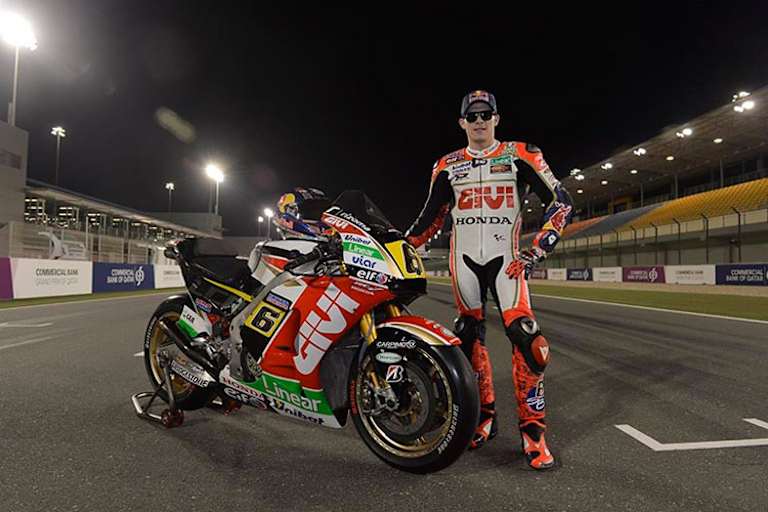 Stefan Bradl fährt eine Prototypen-Maschine von Honda