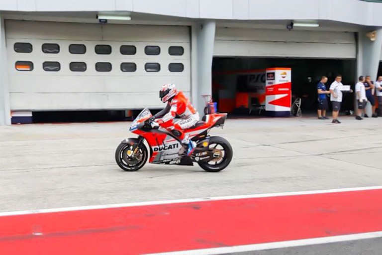 Casey Stoner gestern in Sepang
