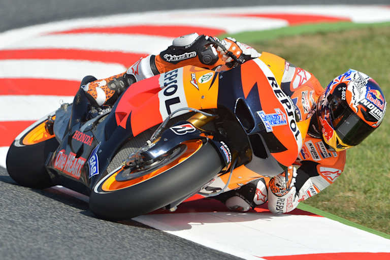 Casey Stoner 2012 in Barcelona: Er führte die «elbow down»-Fahrweise ein