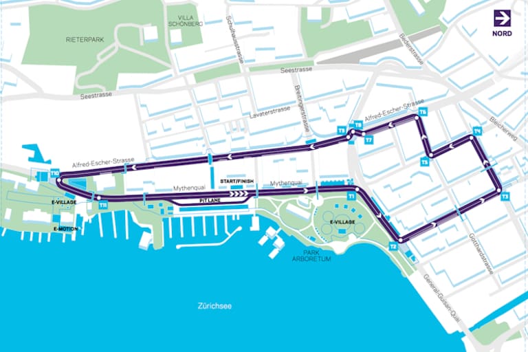 Die Formel-E-Stars Geben am Ufer des Zürichsees Gas