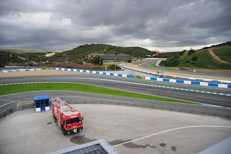 Die Rennstrecke von Jerez de la Frontera