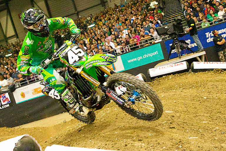Sulivan Jaulin: Der Franzose auf der Kawasaki KX250F von US-Star Darryn Durham