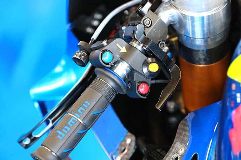 Suzuki-Daumenbremse bei Alex Rins