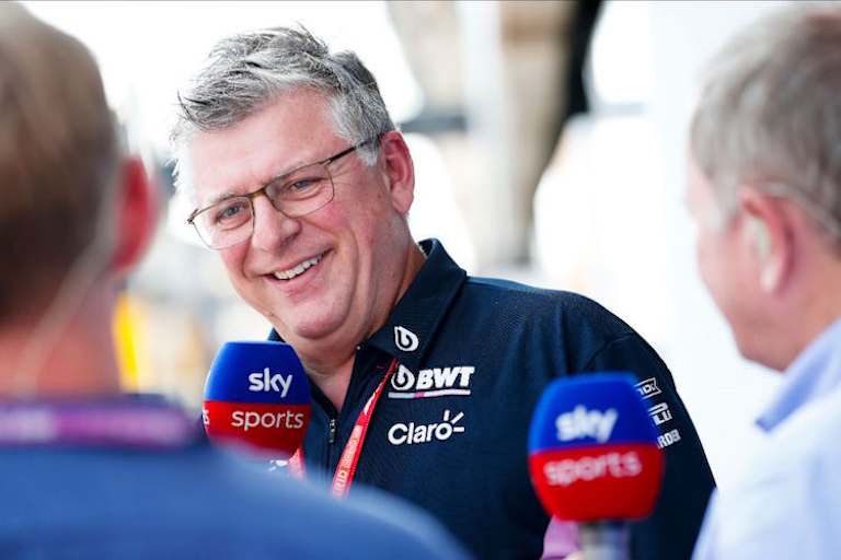 Otmar Szafnauer (links) mit BWT-Chf Lutz Hübner