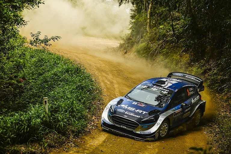 Ott Tänak bei seiner letzten Dienstfahrt für M-Sport in Australien