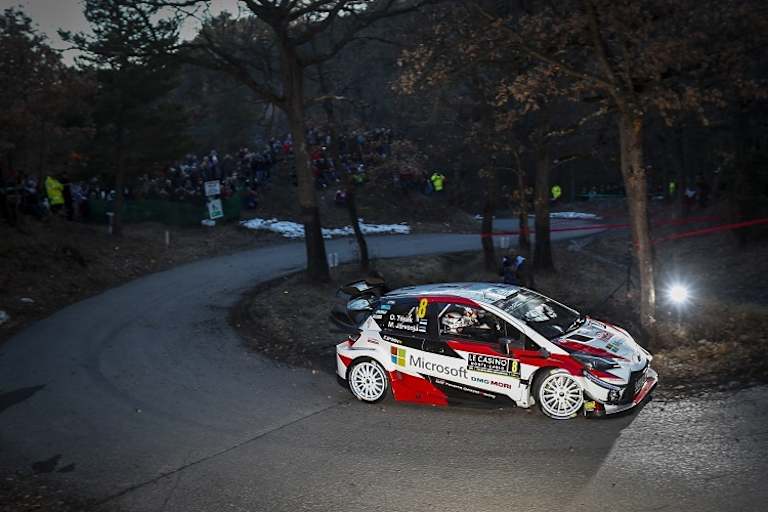 Ott Tänak beim Shakedown der Rallye Monte Carlo