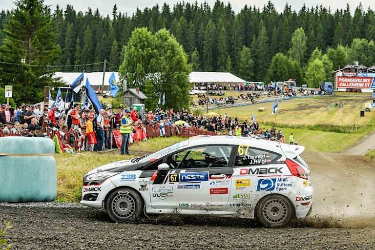 Julius Tannert bei der Rallye Finnland