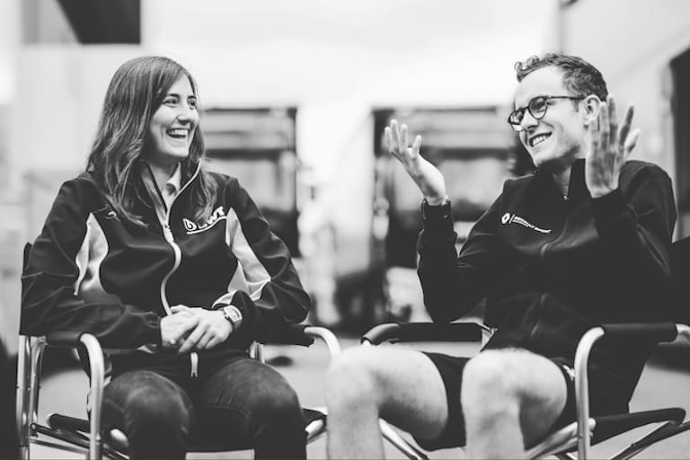 Tatiana Calderón und Anthoine Hubert