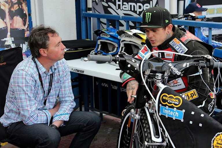 Kelvin Tatum (li.) mit Weltmeister Tai Woffinden
