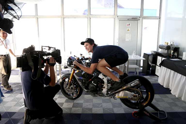 Sitzprobe auf der Moto2-Maschine von NTS