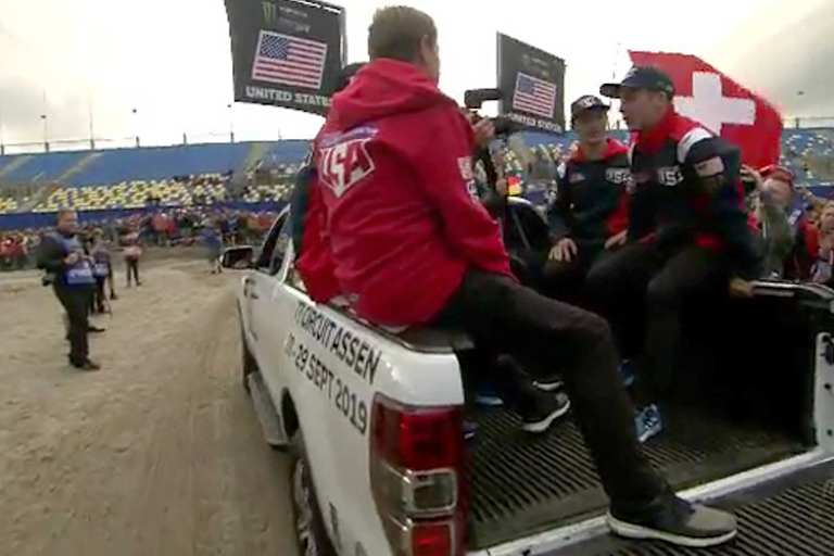 Team USA bei der Teampräsentation in Assen