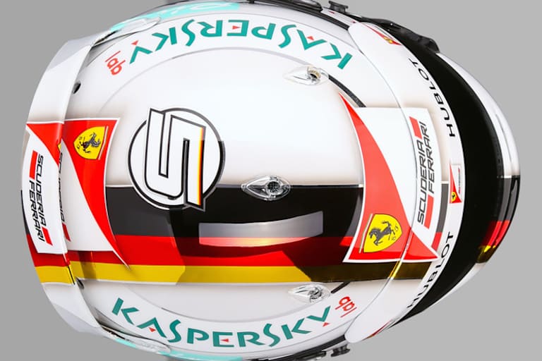 Sebastian Vettels Helm in diesem Jahr