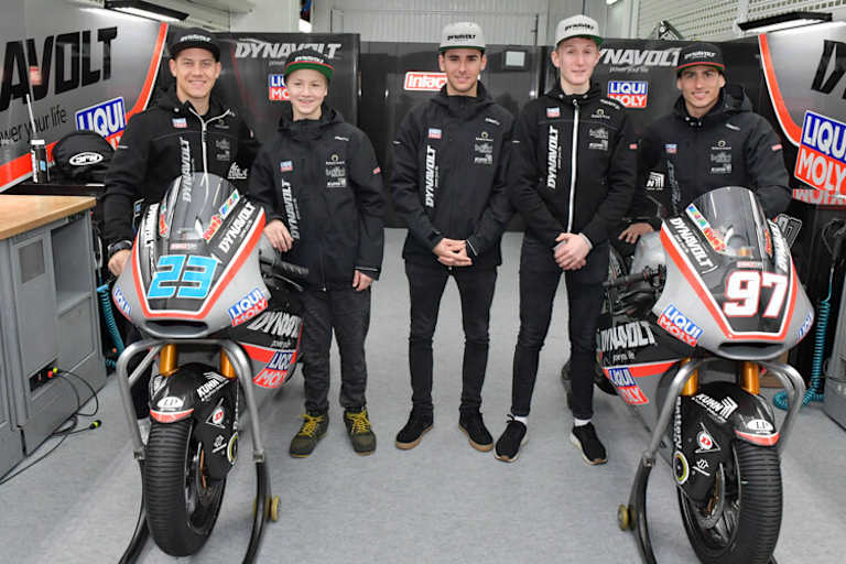 Die Fahrer des Teams Dynavolt Intact GP für 2018