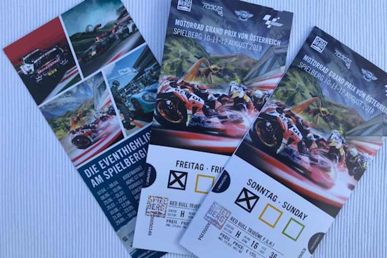 Die 20 Tribünen-Tickets sind von Freitag bis Sonntag gültig