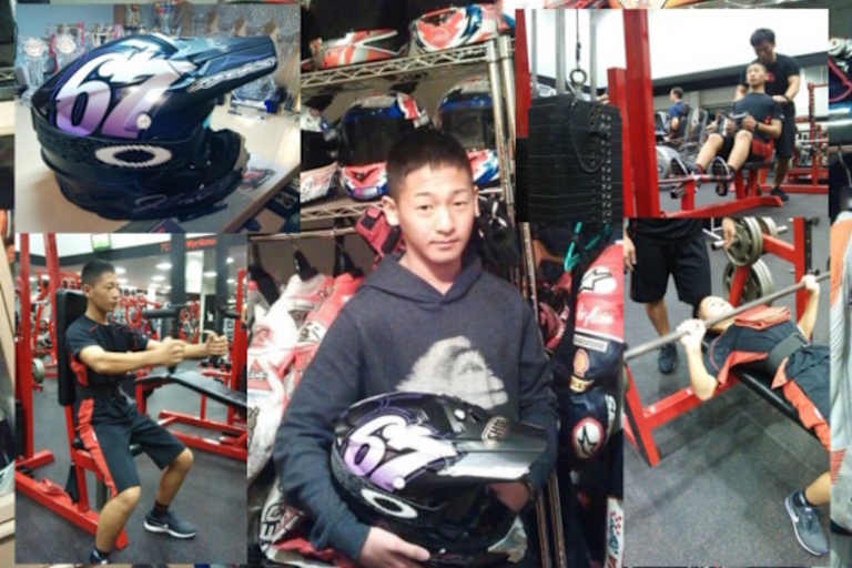 Toba bereitet sich mit viel Krafttraining gewissenhaft auf den Rookies Cup 2015 vor