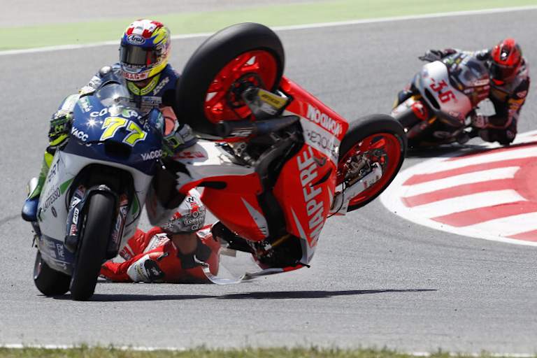 Jordi Torres stürzte in Barcelona auf Platz 4 liegend