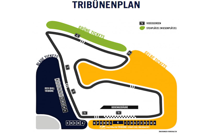 Der Tribünenplan