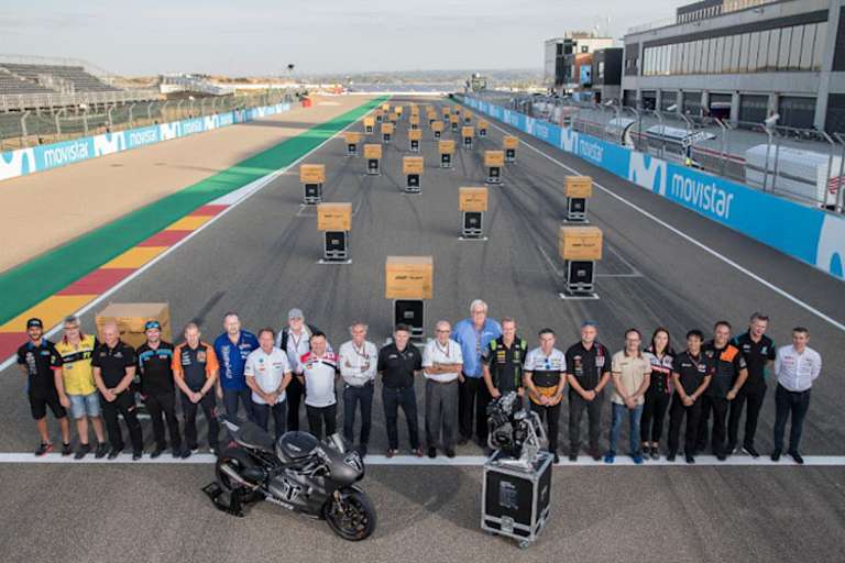 Die Moto2-Teamchefs marschierten auf dem Aragón-Grid auf