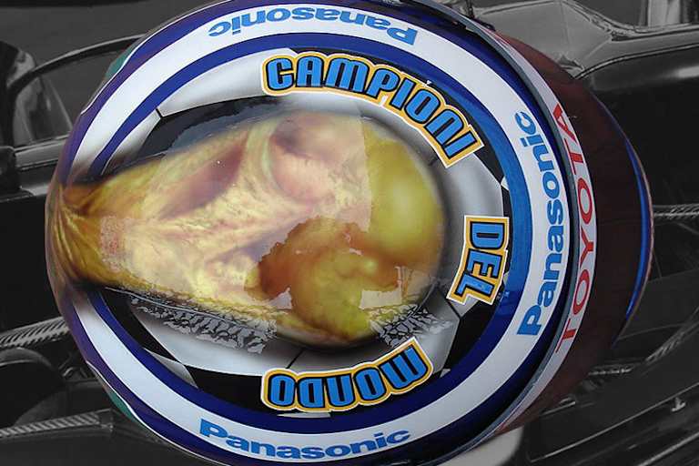 Der Helm von Jarno Trulli in Magny-Cours 2006